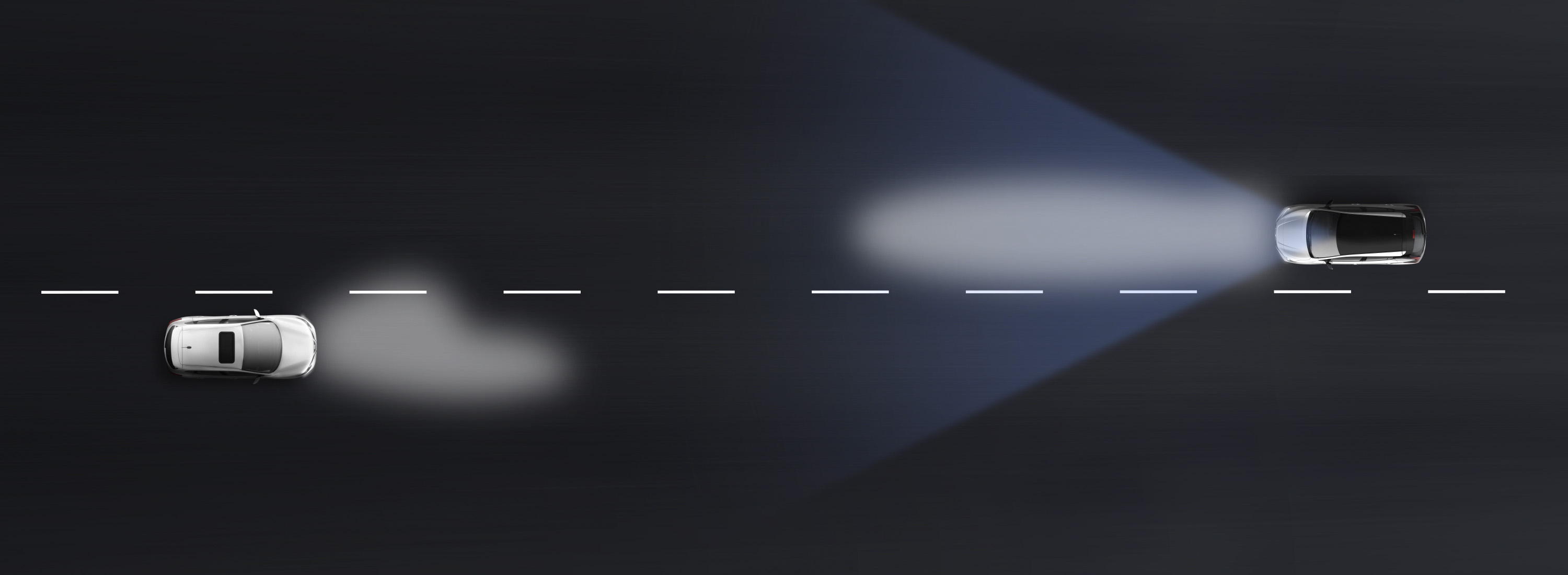 Nissan LEAF high beam assist animation